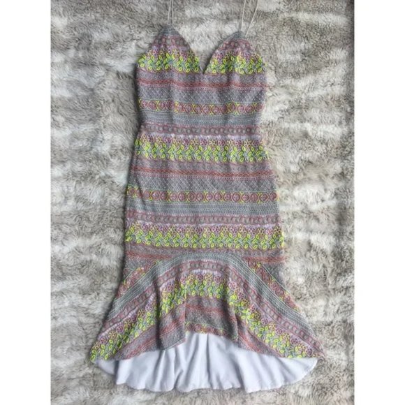 Alice + Olivia Beaded Amina Dress - Picture 3 of 16